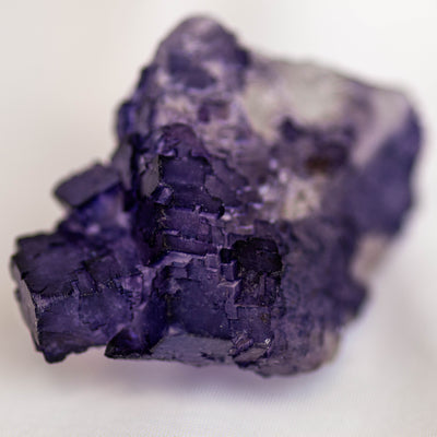 Mini Raw Purple Cubic Fluorite Specimen