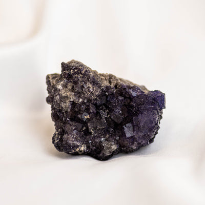 Mini Raw Purple Cubic Fluorite Specimen