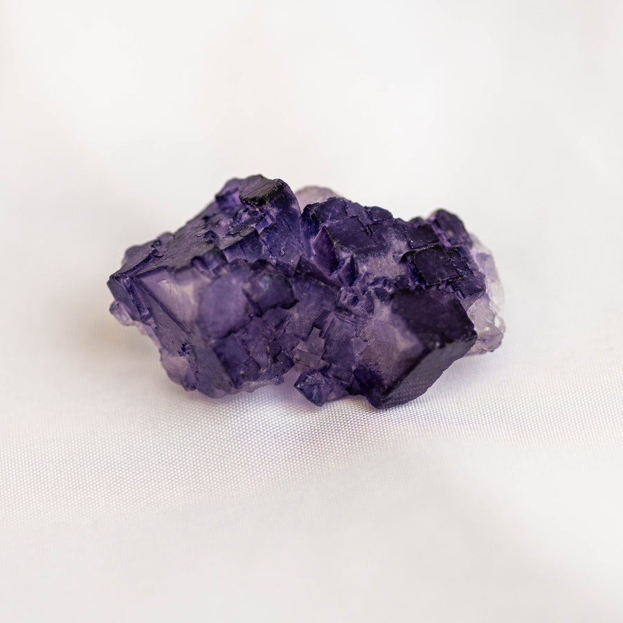 Mini Raw Purple Cubic Fluorite Specimen