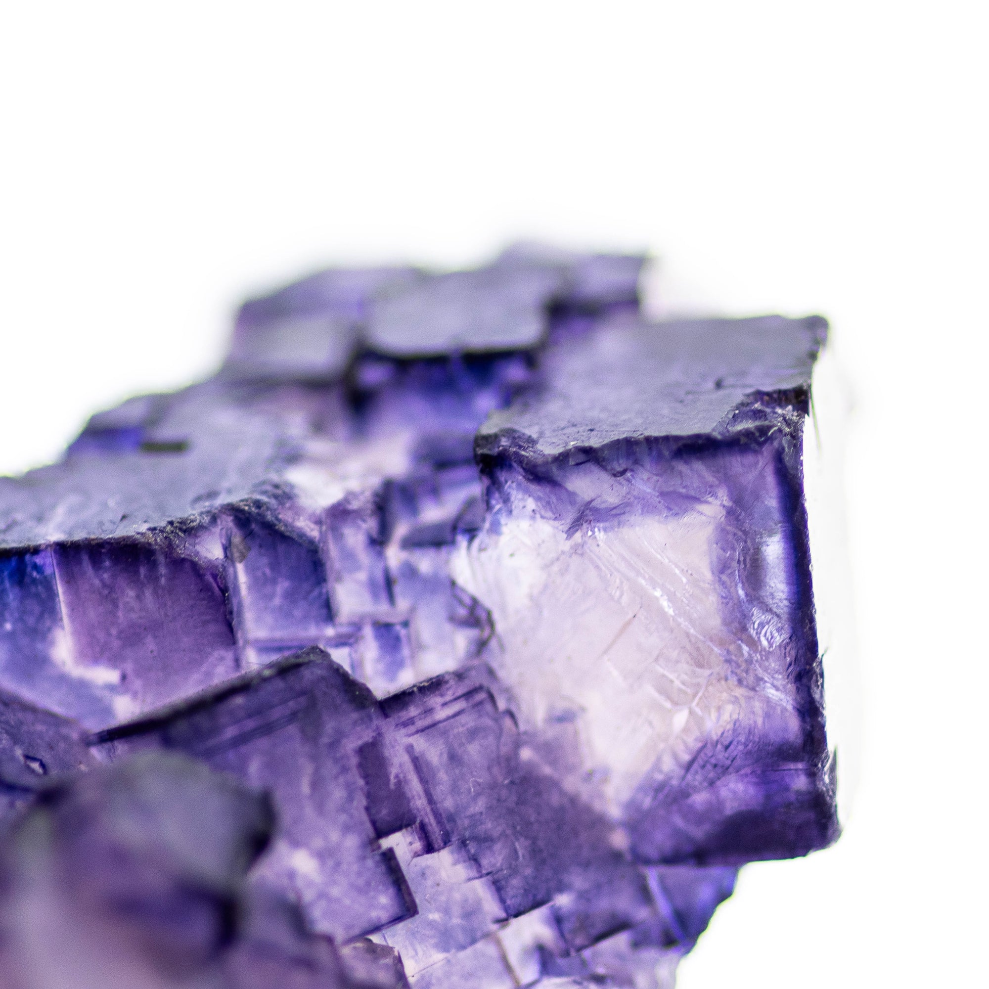 Mini Raw Purple Cubic Fluorite Specimen