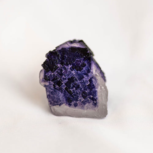 Mini Raw Purple Cubic Fluorite Specimen