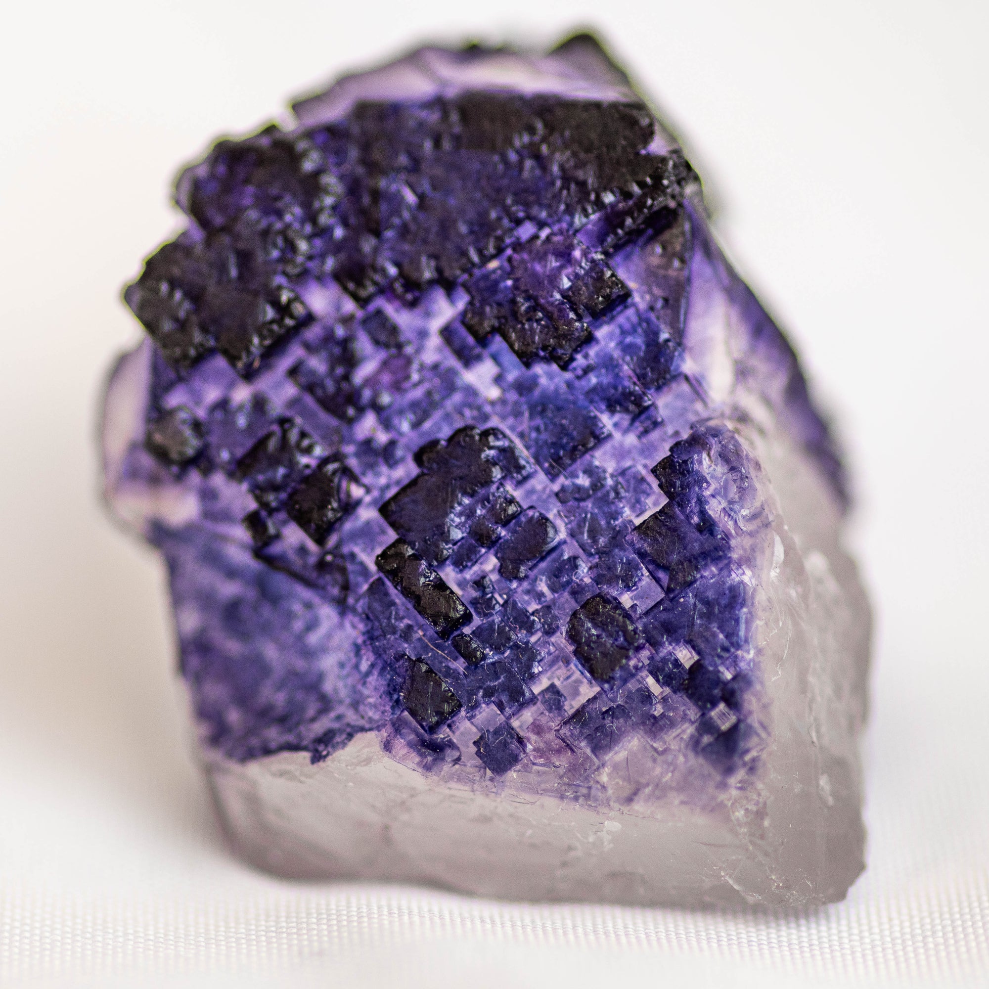 Mini Raw Purple Cubic Fluorite Specimen