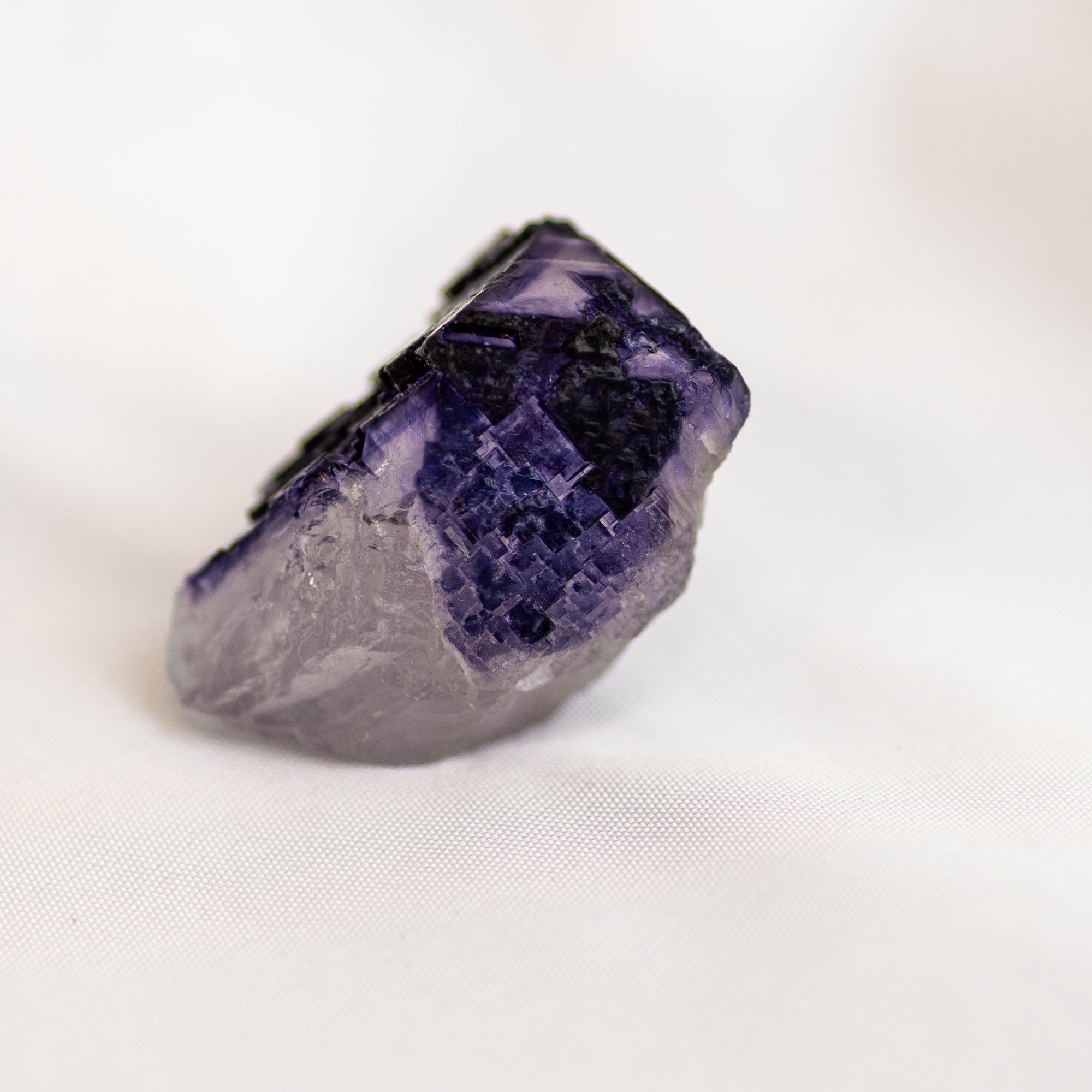 Mini Raw Purple Cubic Fluorite Specimen