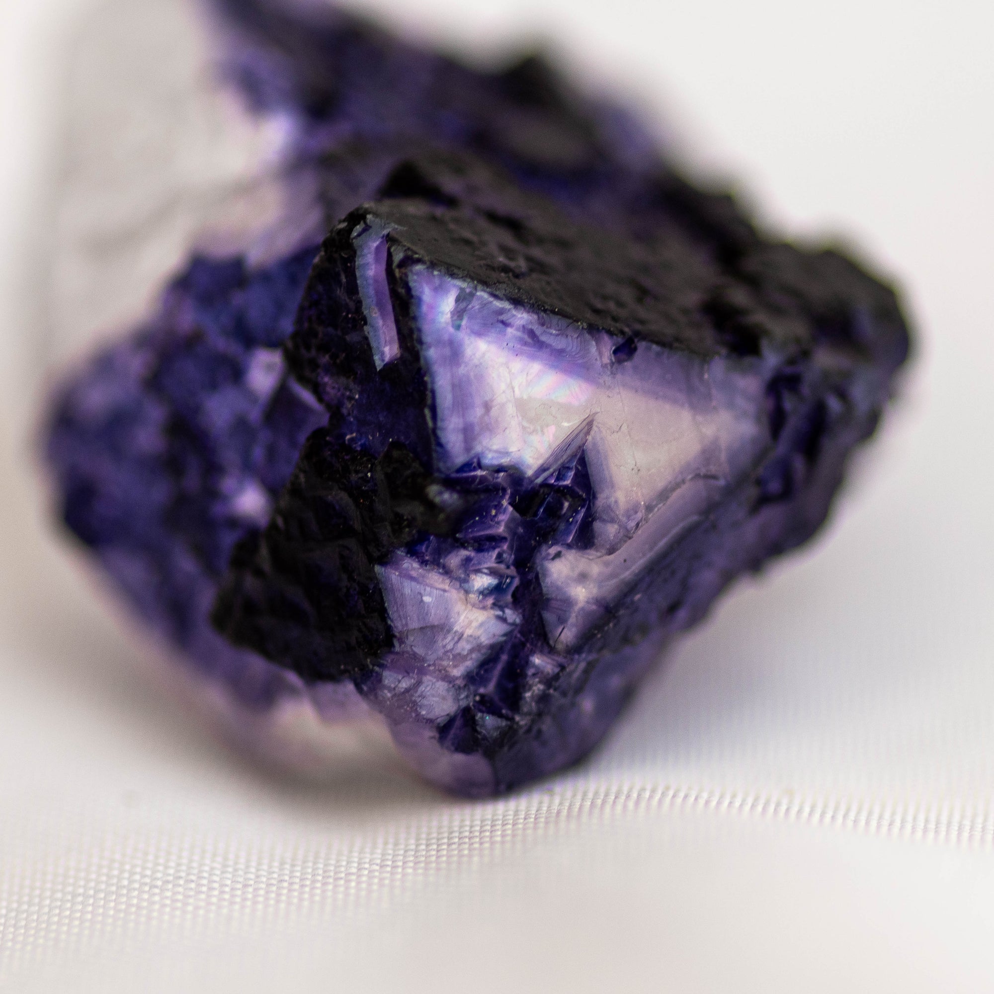 Mini Raw Purple Cubic Fluorite Specimen