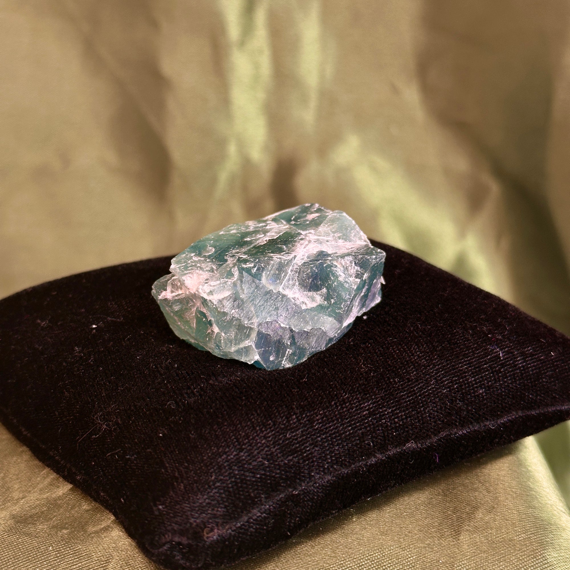 Raw Green Cubic Fluorite