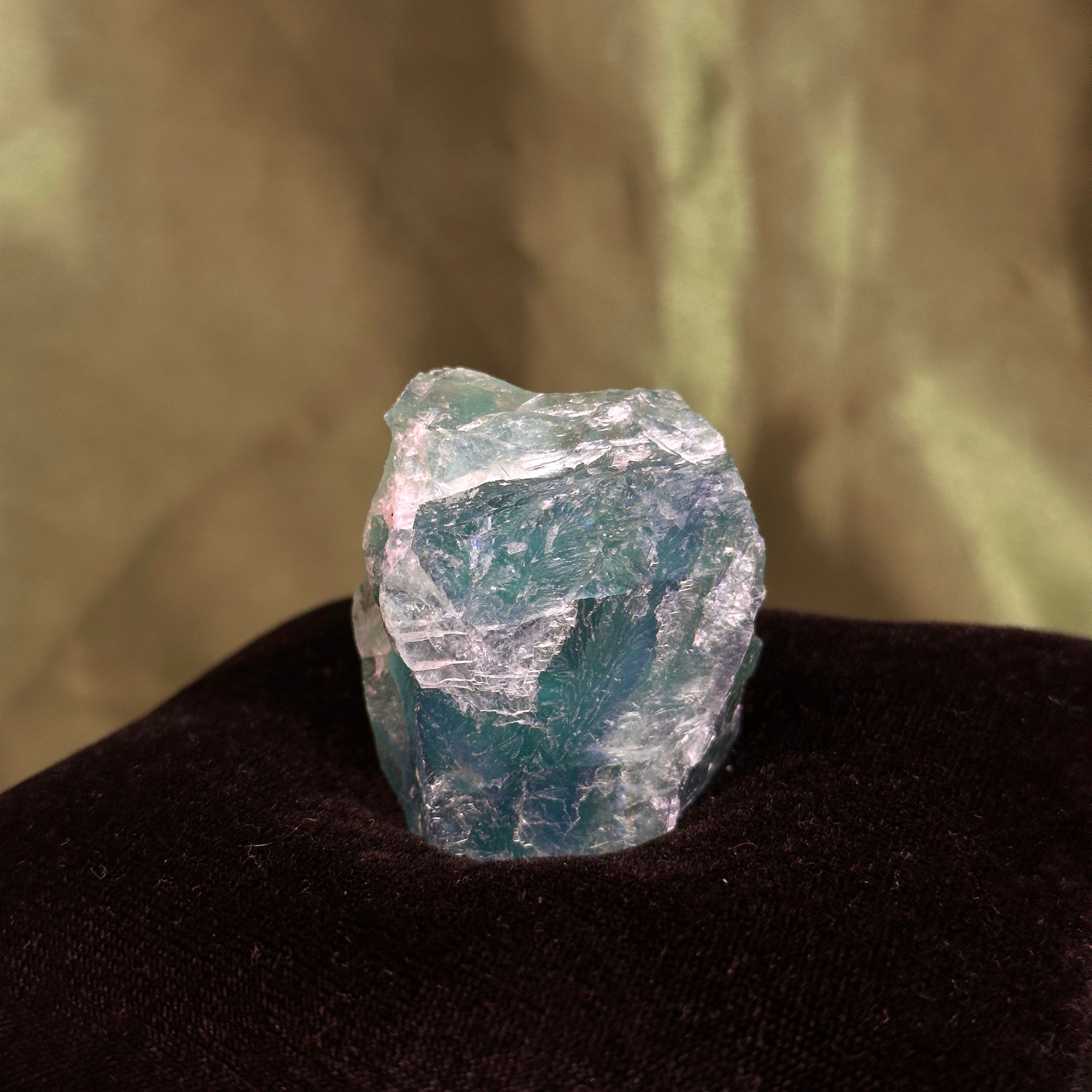 Raw Green Cubic Fluorite