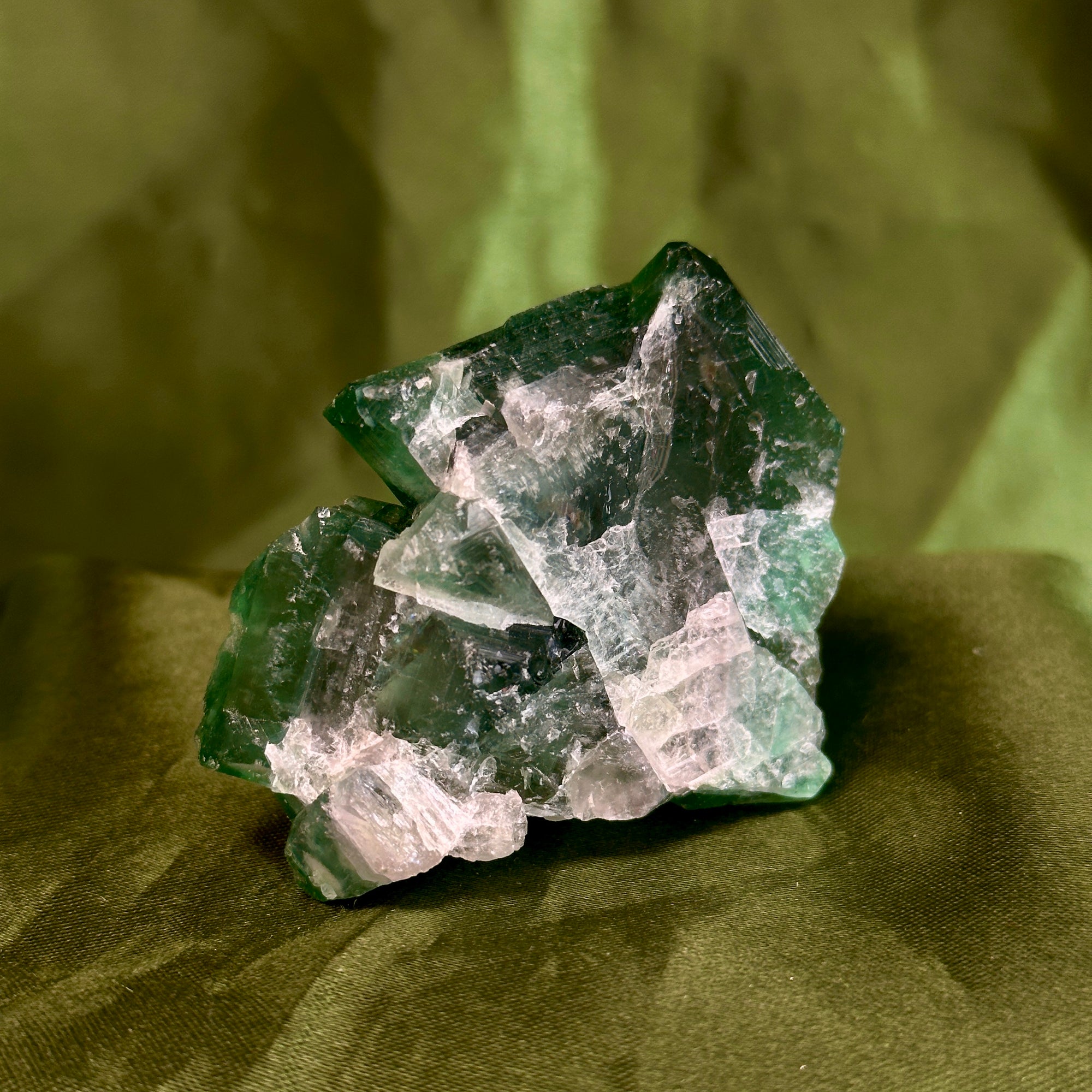 Raw Green Cubic Fluorite
