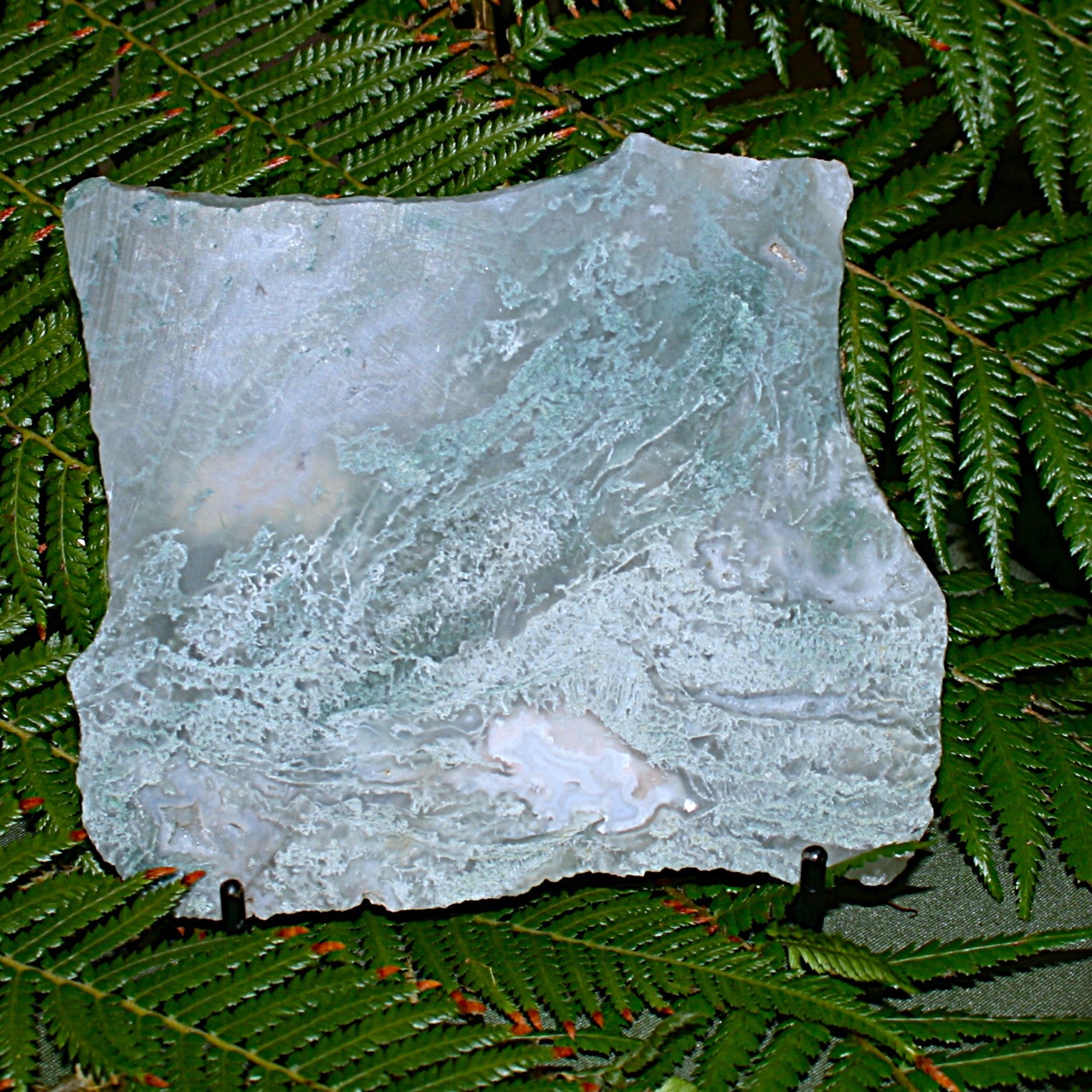 Green Moss Agate Slab