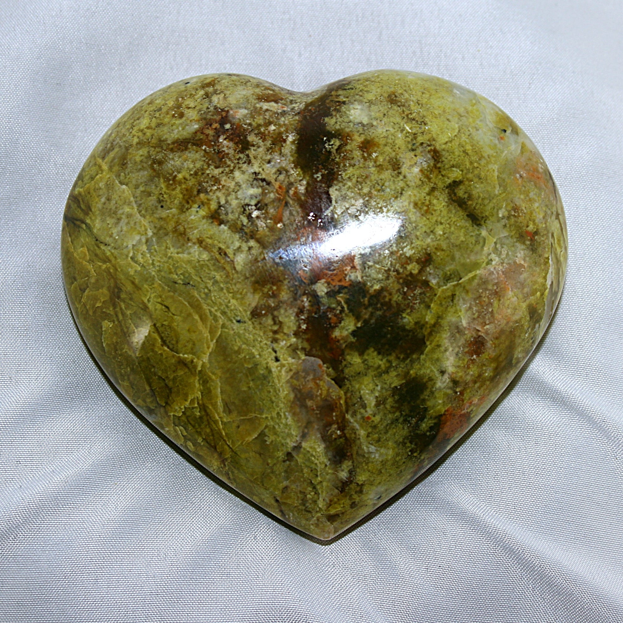 Green Opal Heart