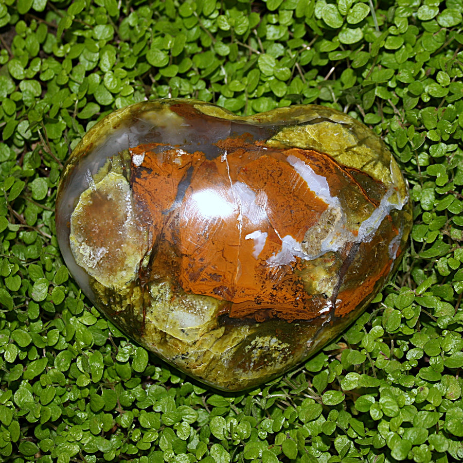 Green Opal Heart