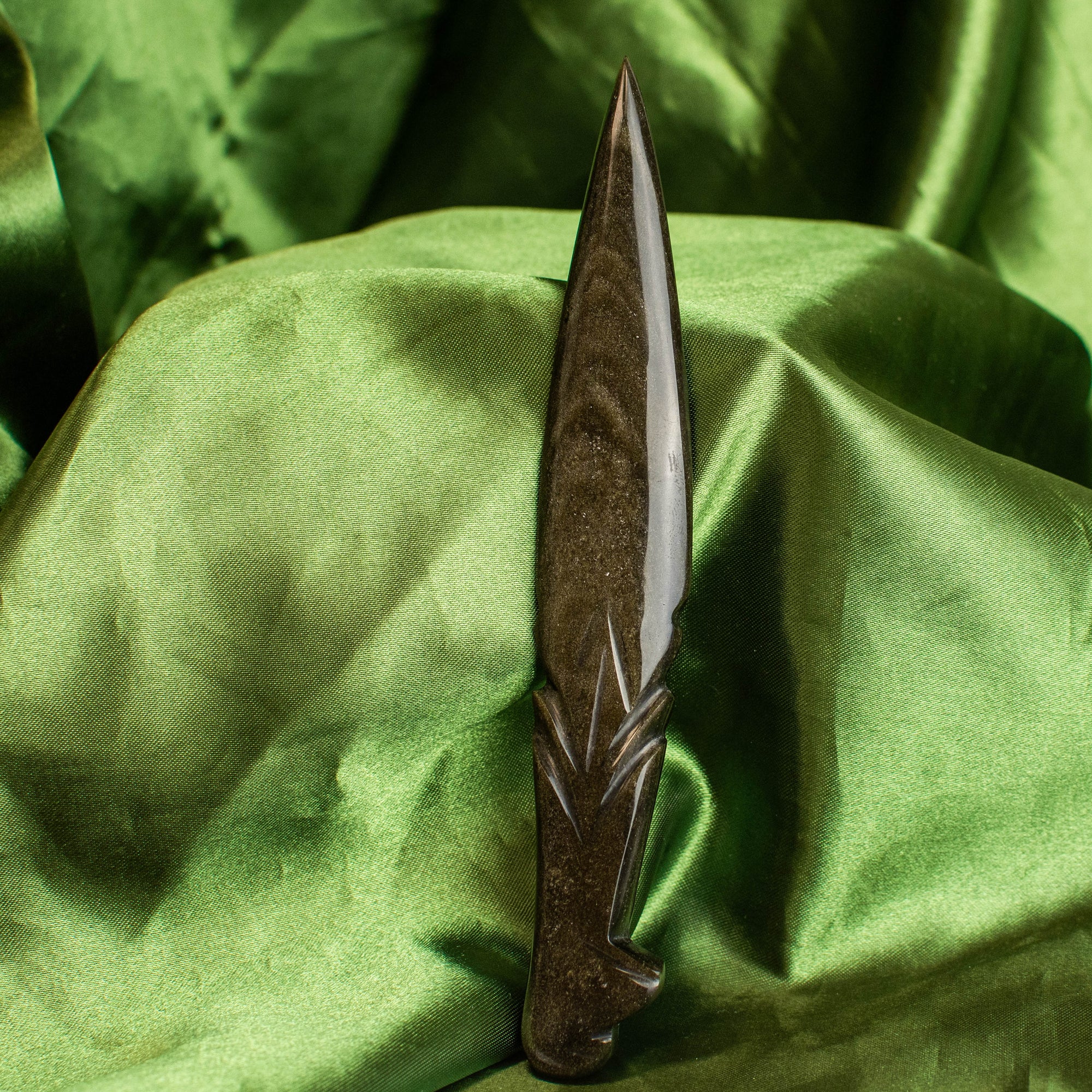 Gold Sheen Obsidian Knife (Multiple Available)