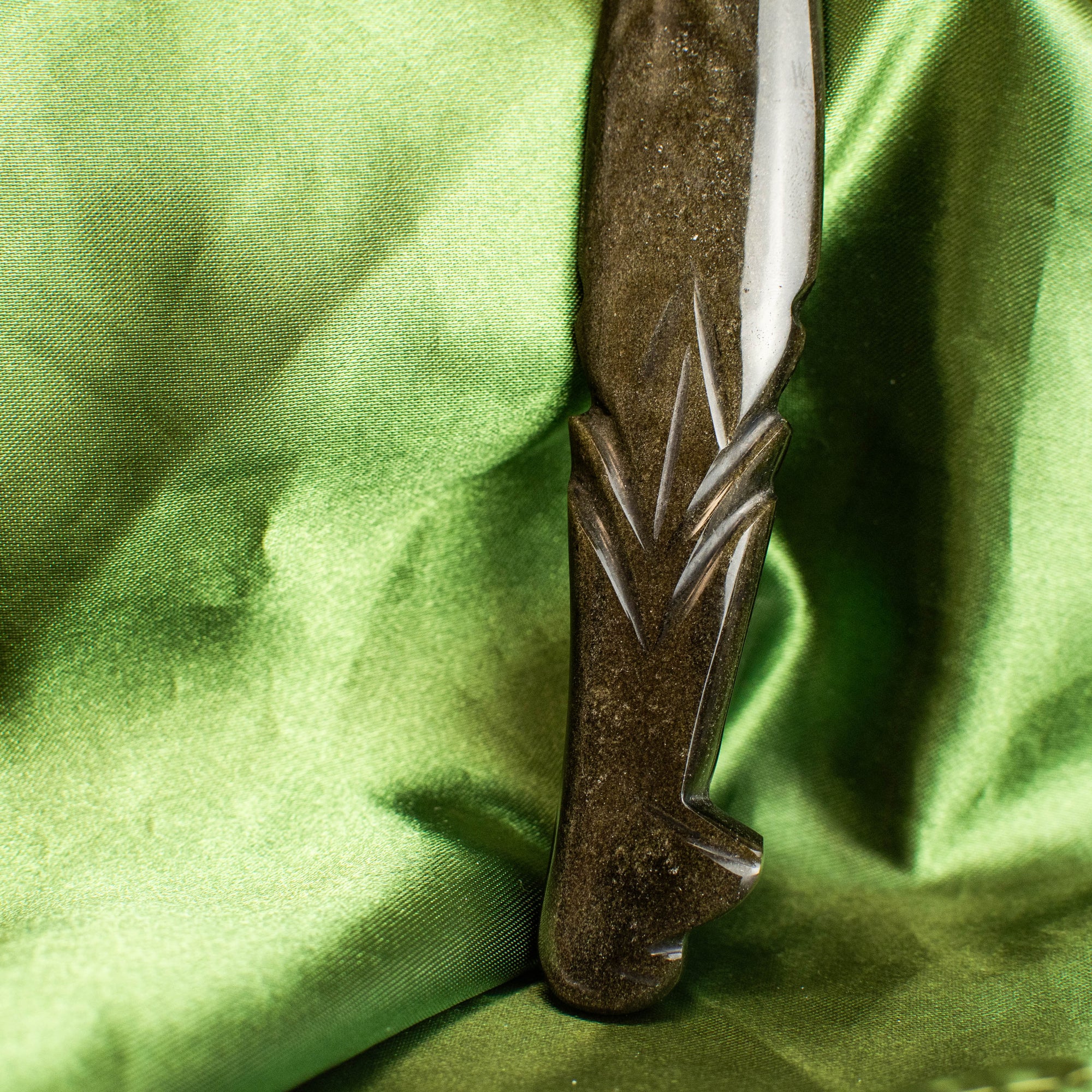 Gold Sheen Obsidian Knife (Multiple Available)