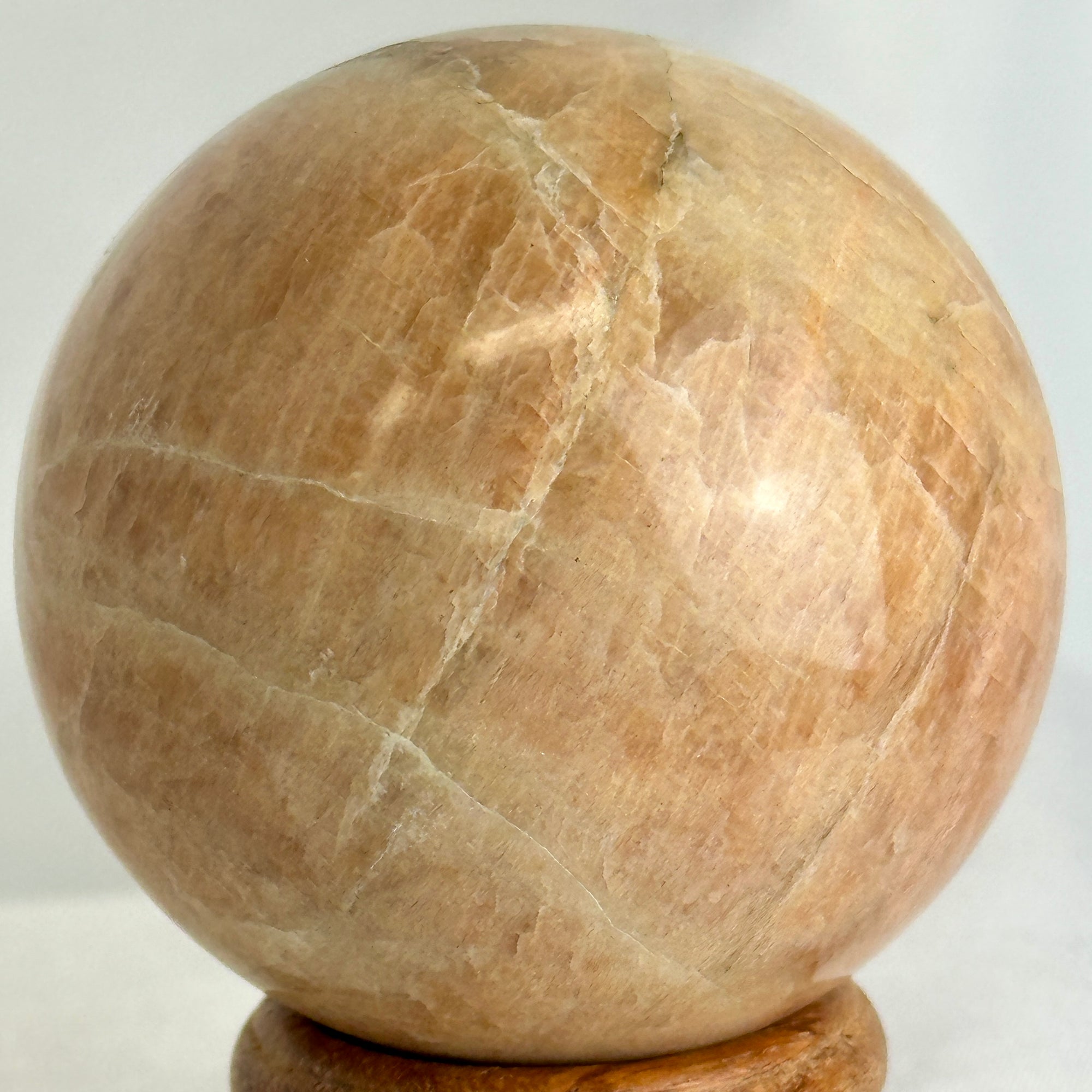 Peach Moonstone Sphere