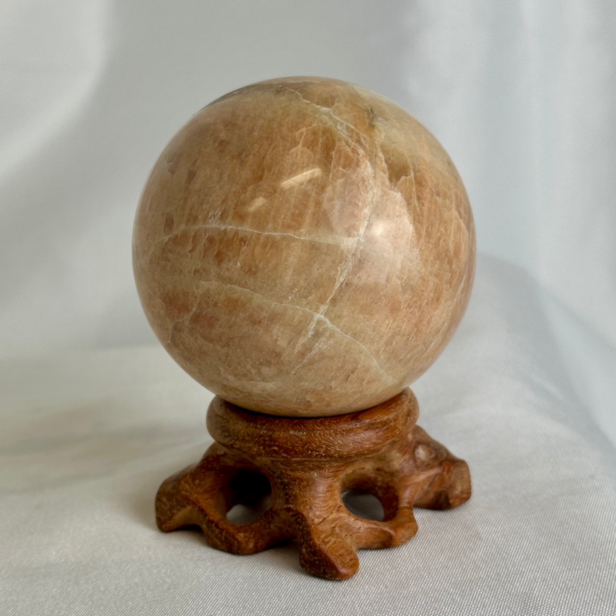Peach Moonstone Sphere