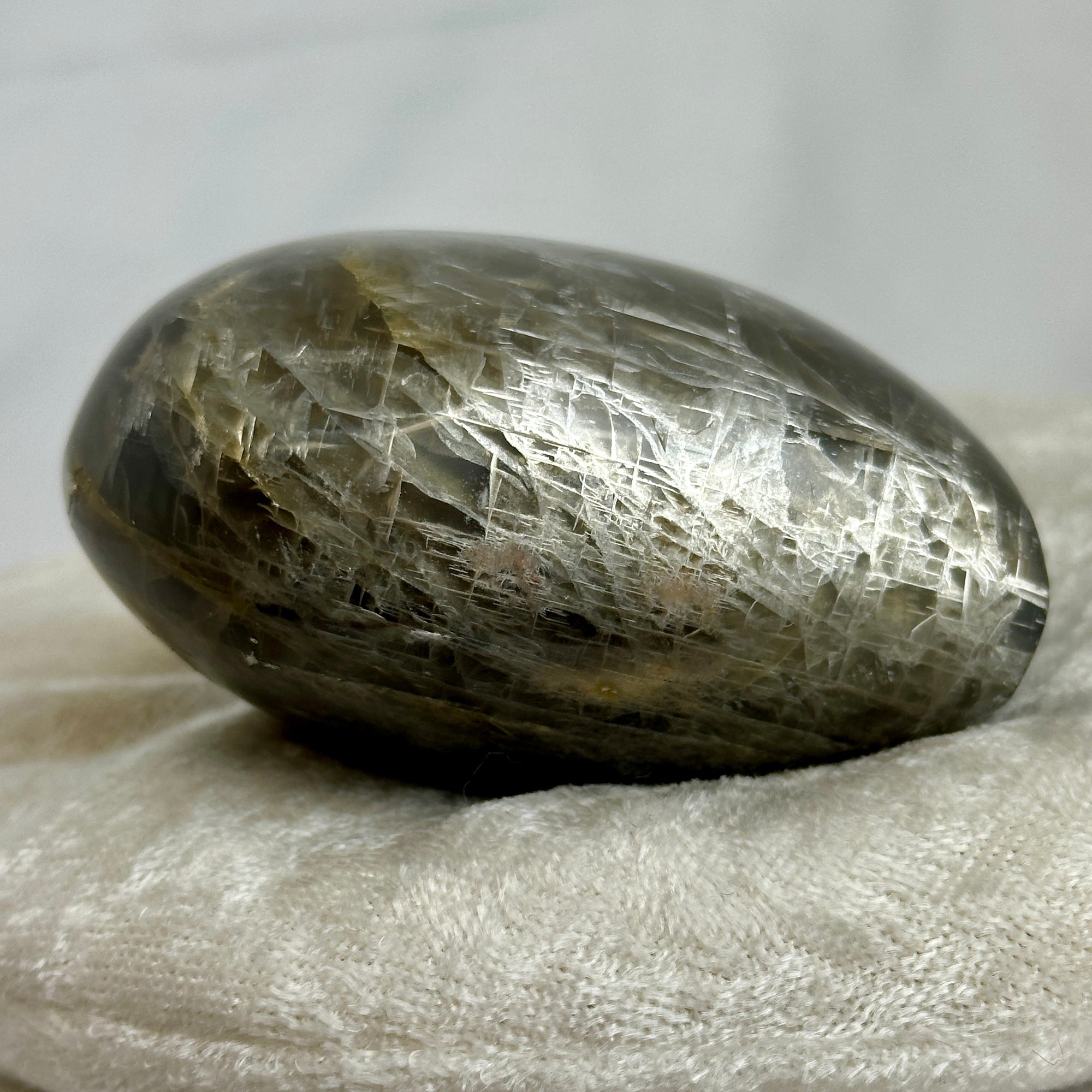 Black Moonstone Heart