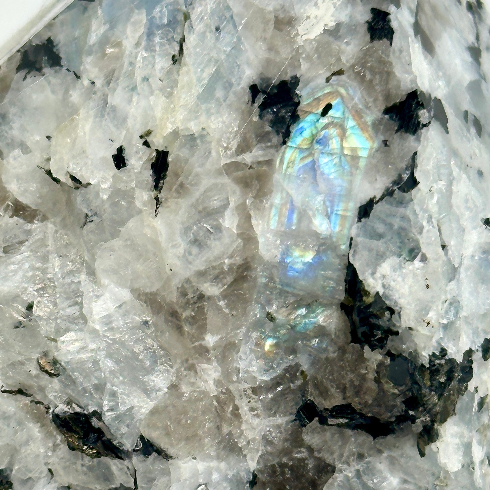 Raw Rainbow Moonstone Power Point