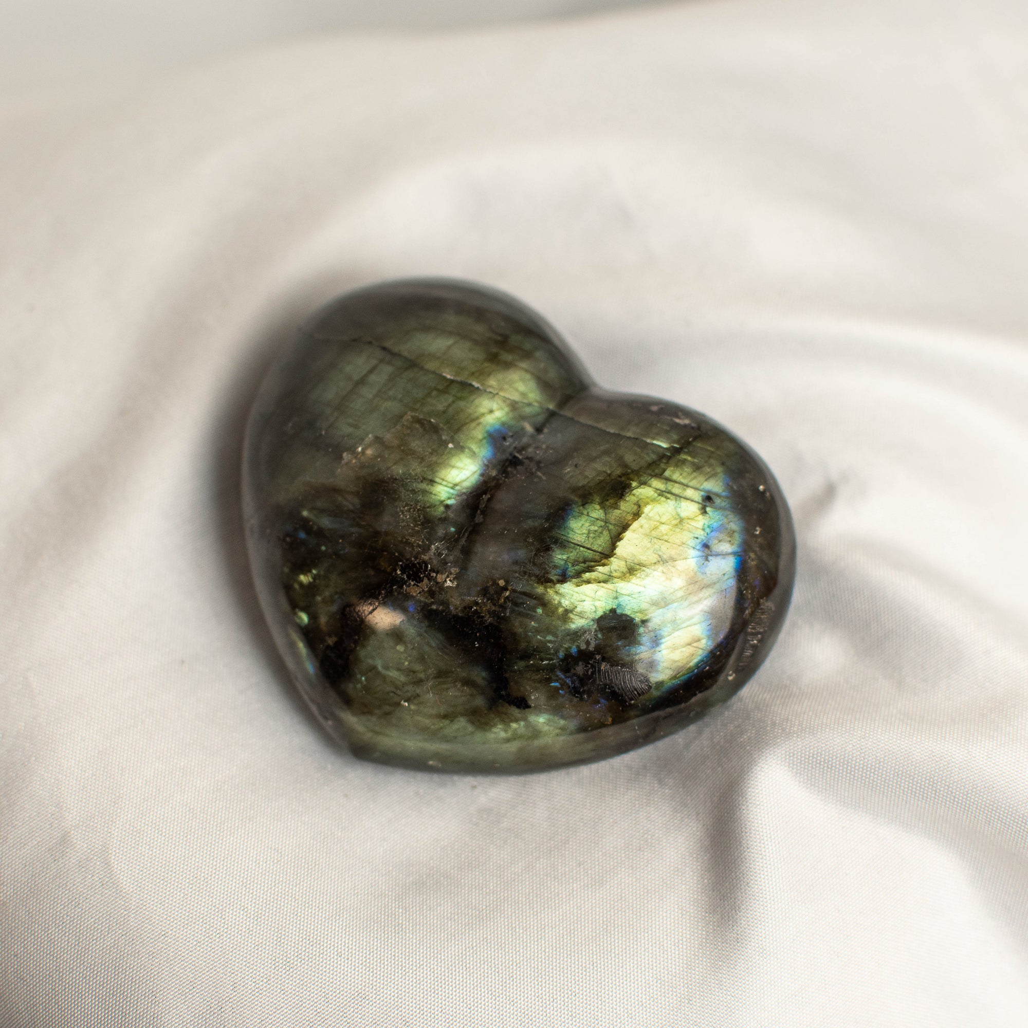 Labradorite Polished Heart Carving