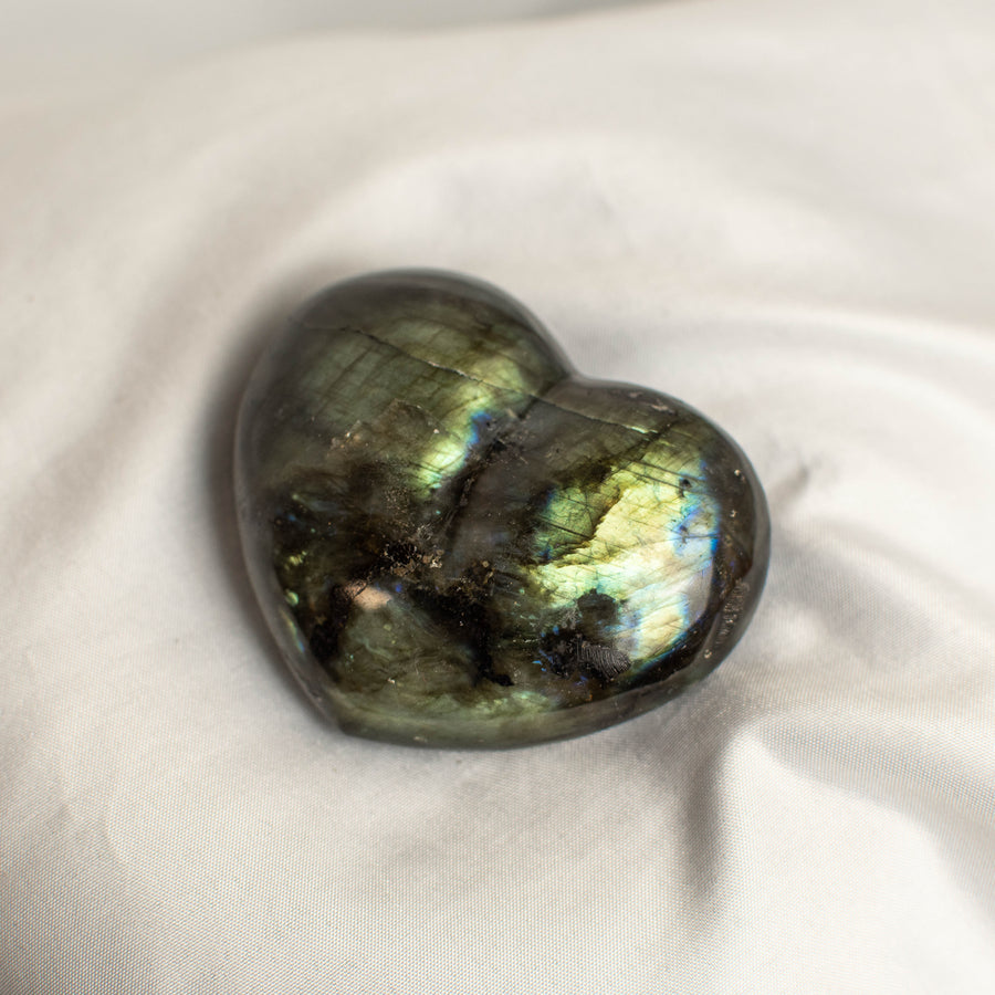 Labradorite Polished Heart Carving