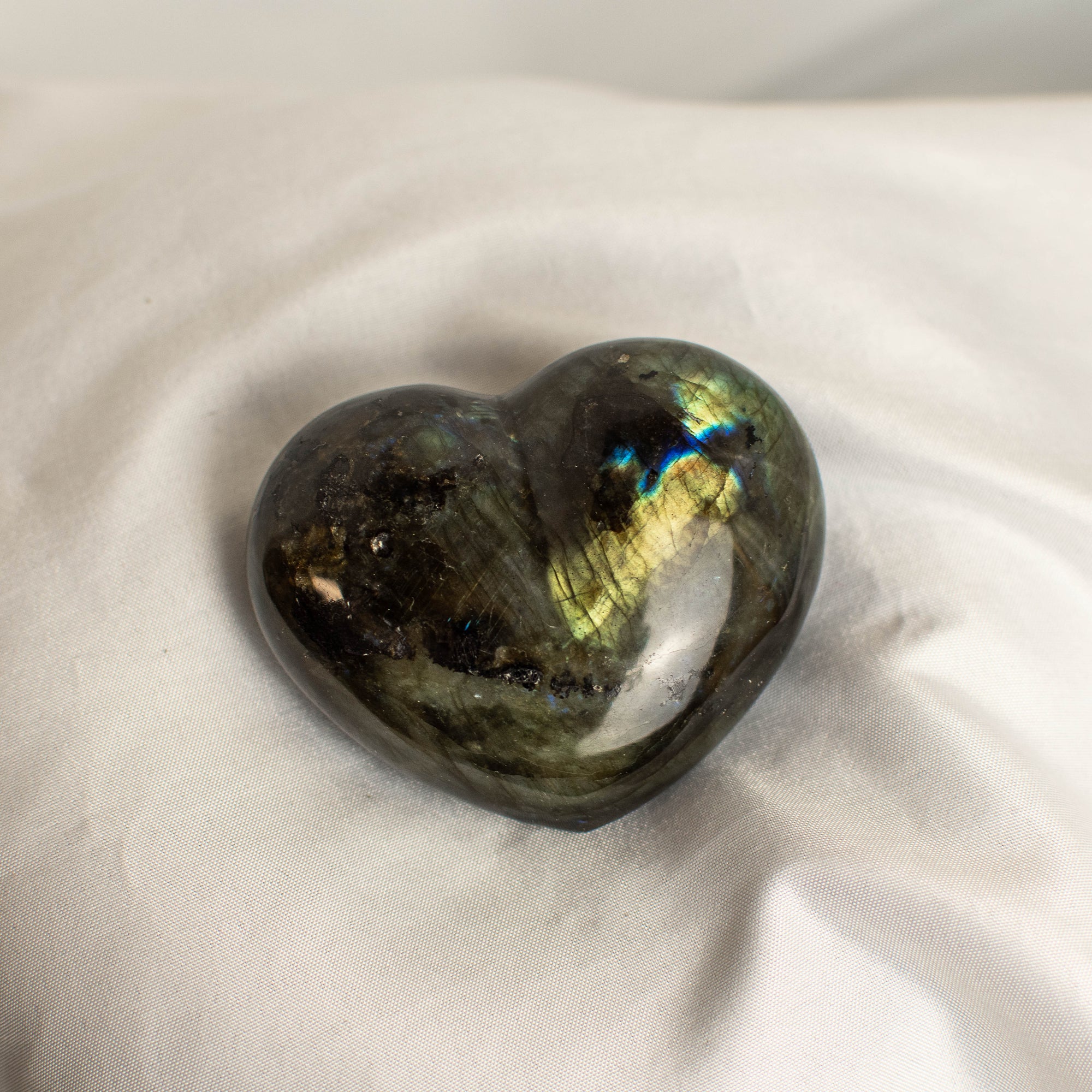 Labradorite Polished Heart Carving