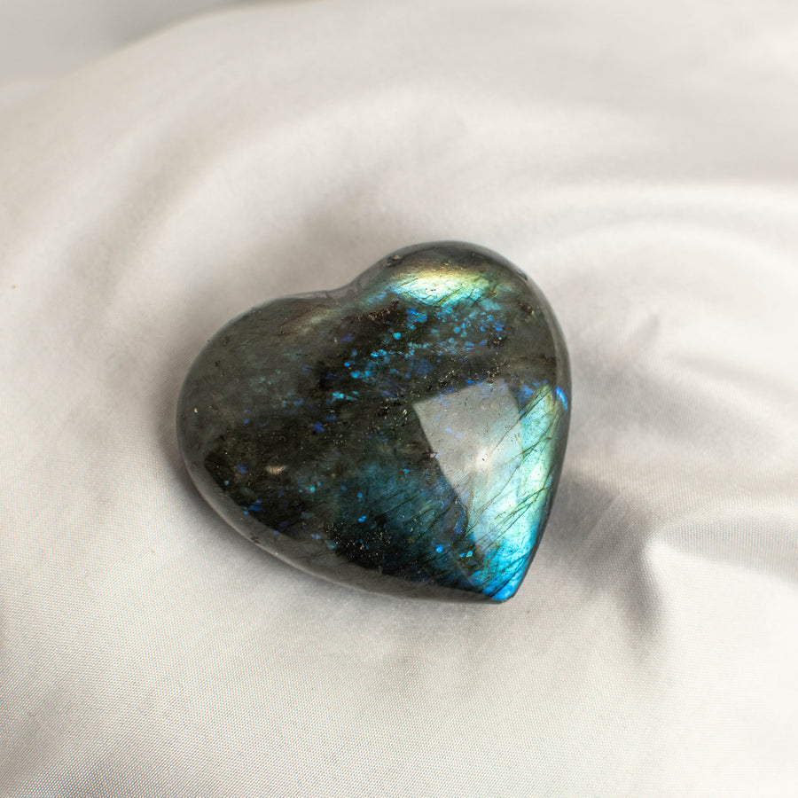 Labradorite Polished Heart Carving
