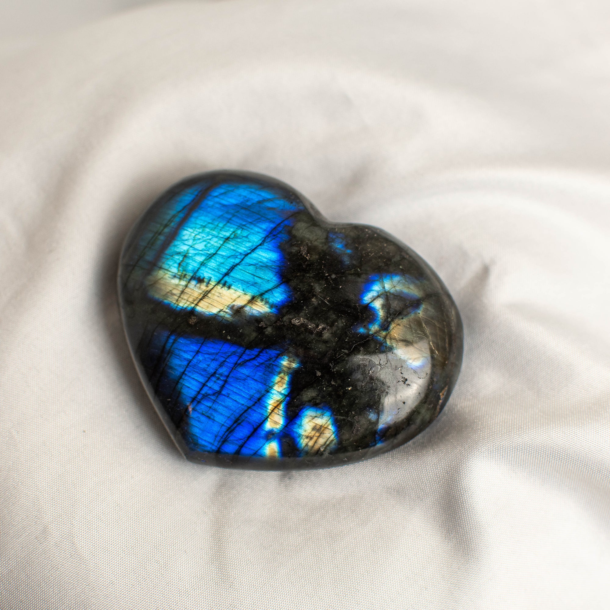 Labradorite Polished Heart Carving (LAB113)