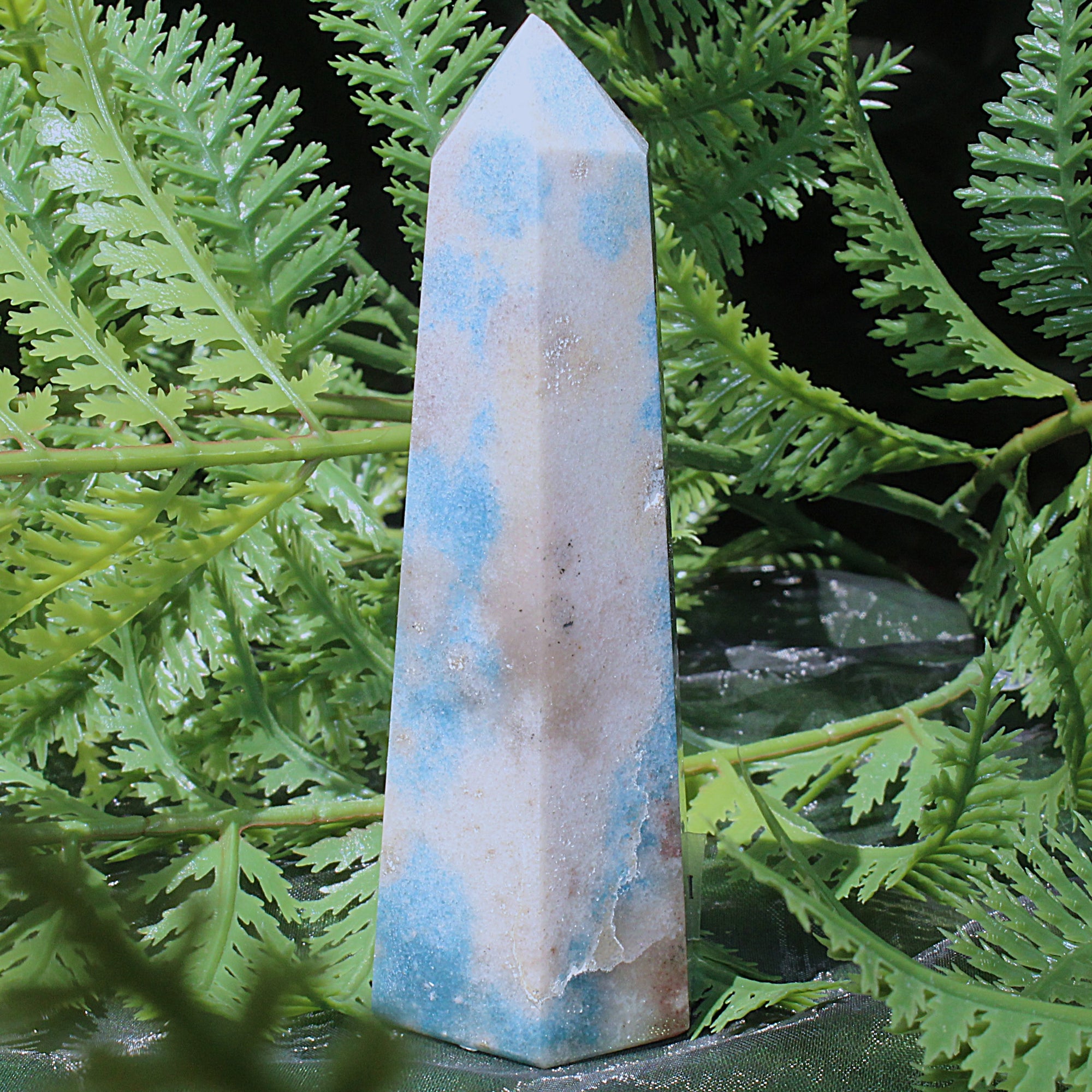 Lazulite with Trolleite Tower