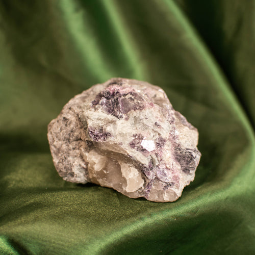 Lepidolite Matrix with Aquamarine, Smoky Quartz, and Pink Tourmaline (Multiple Available)