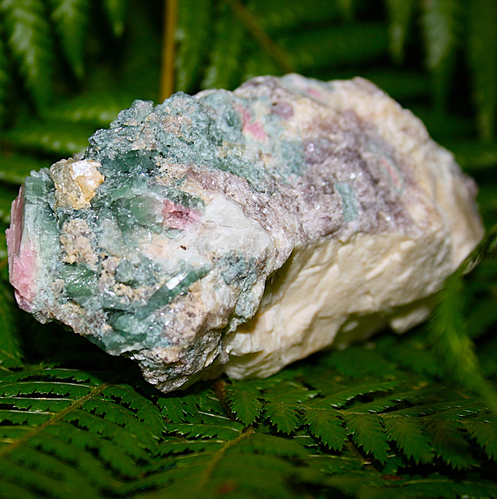 Watermelon Tourmaline & Lepidolite Matrix