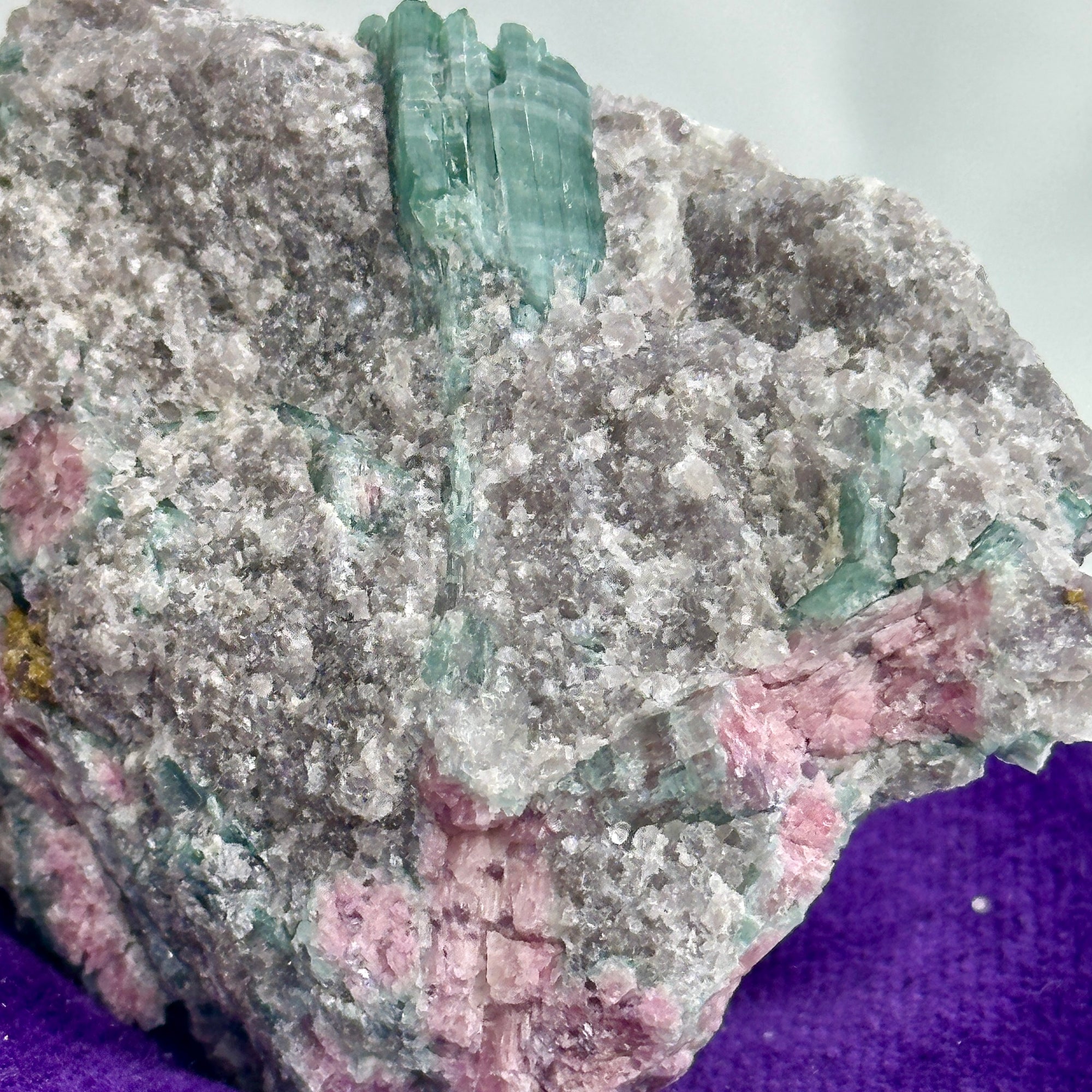 Watermelon Tourmaline & Lepidolite Matrix