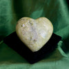 Light Serpentine Marble Heart Carving