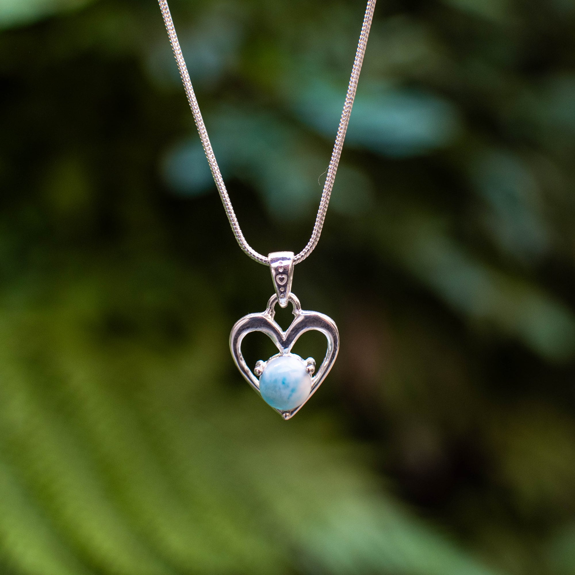 Larimar Heart Pendant