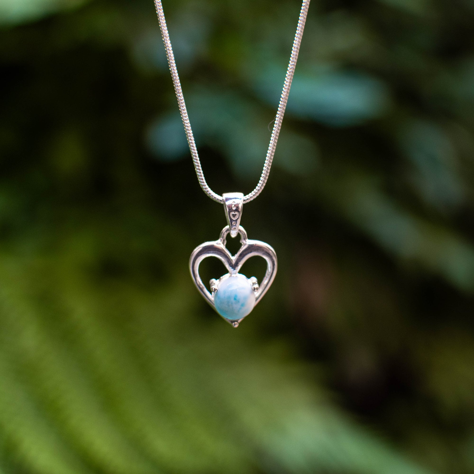 Larimar Heart Pendant