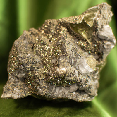 Raw Fluorite, Pyrite and Calcite Matrix