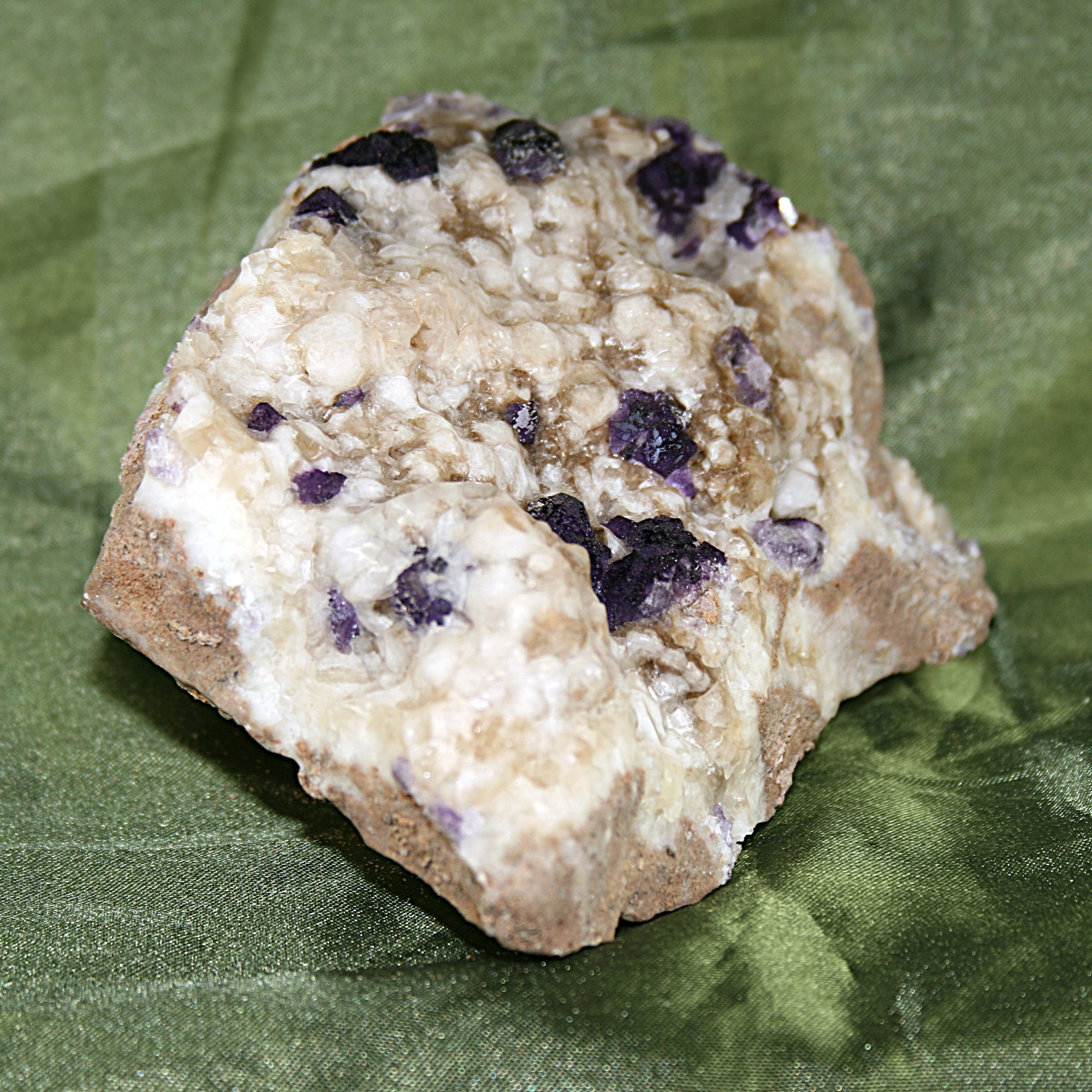 Raw Fluorite, Pyrite and Calcite Matrix