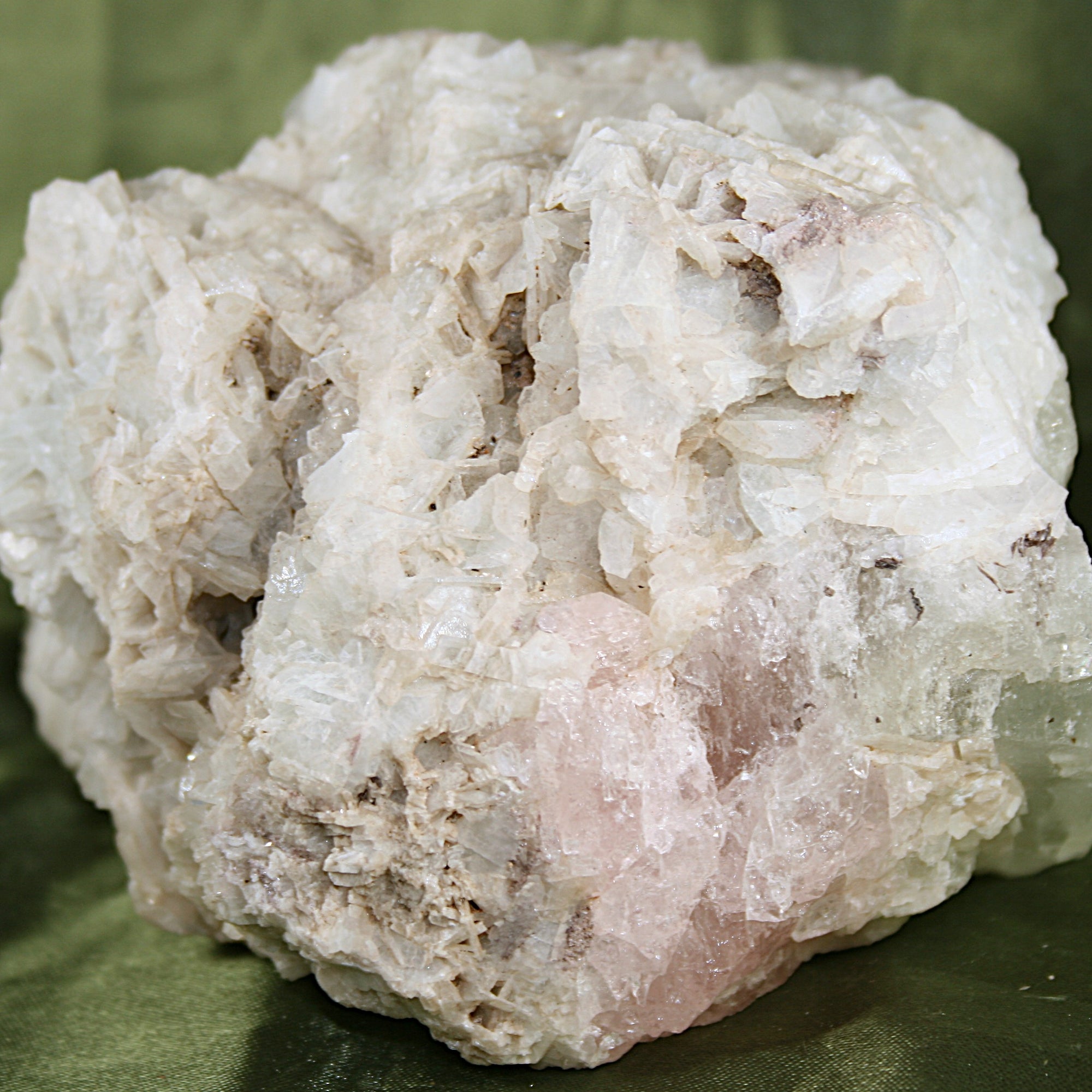 Raw Morganite, Barite and Hiddenite Matrix