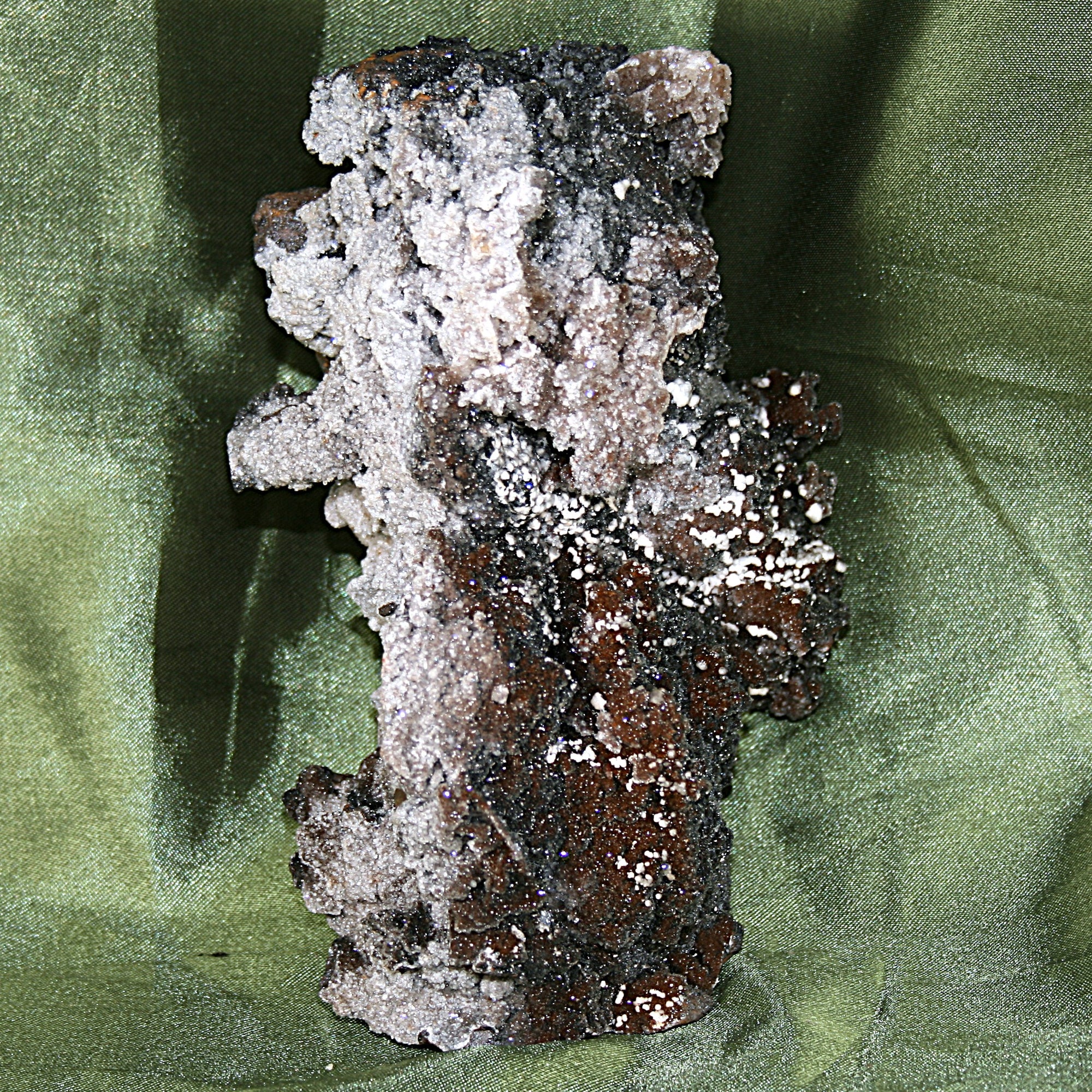Hematite, Quartz with Calcite
