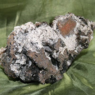 Hematite, Quartz with Calcite