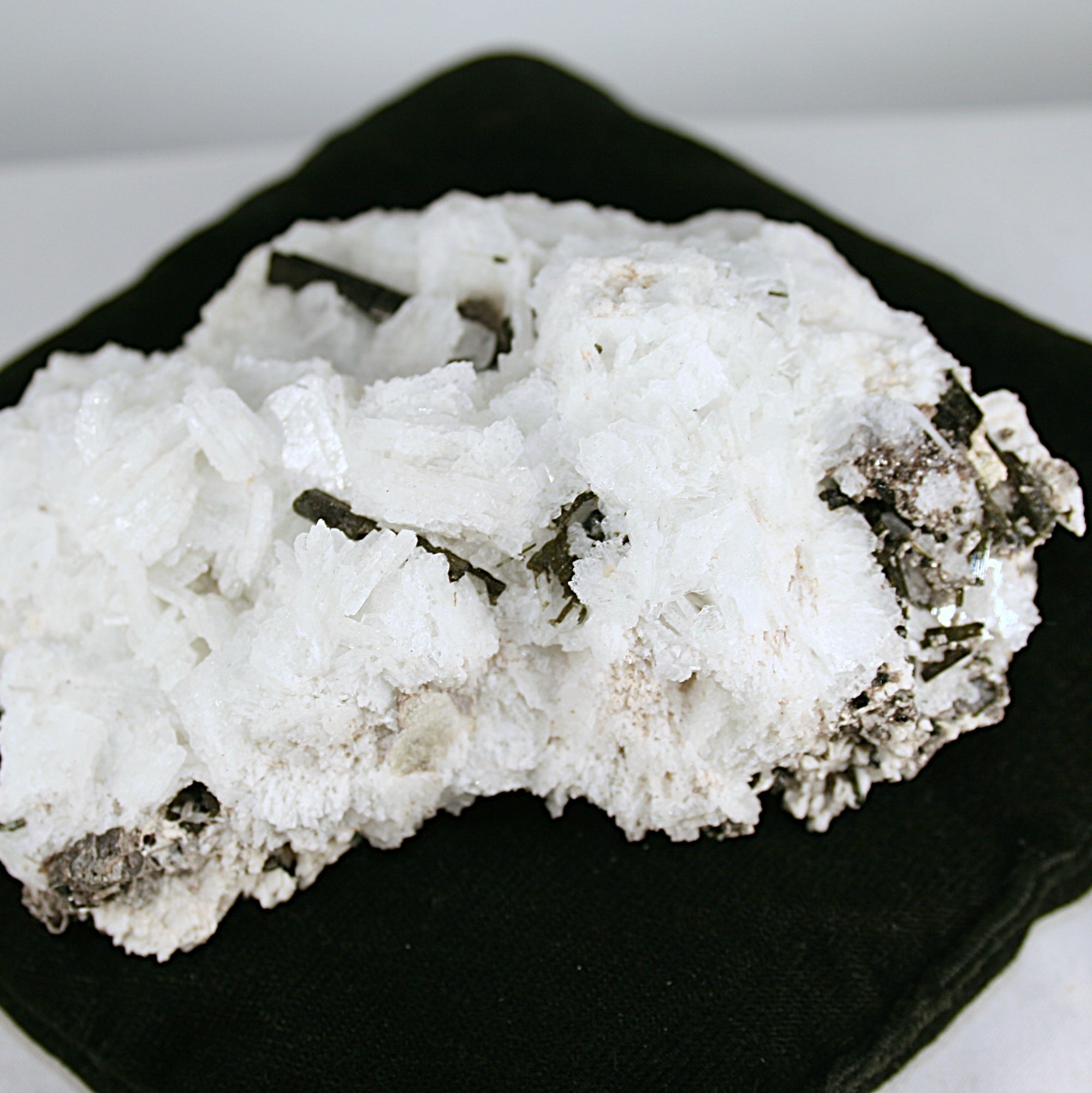Green Tourmaline with Mica Matrix