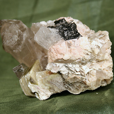 Smokey Quartz, Black Tourmaline, and Mica Matrix