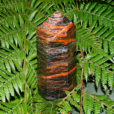 Black Tourmaline and Hematite Tower