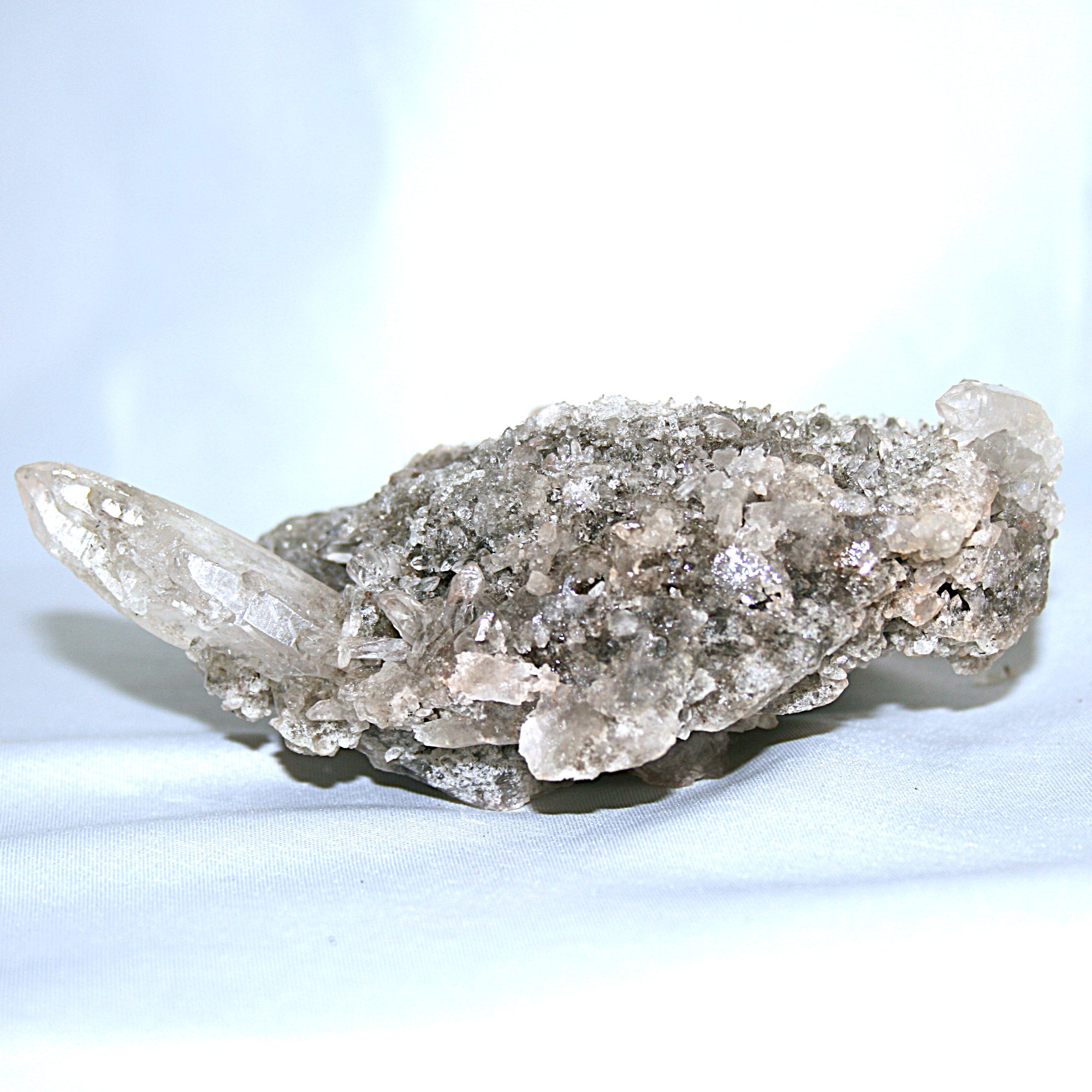 Calcite and Quartz Druzy Matrix