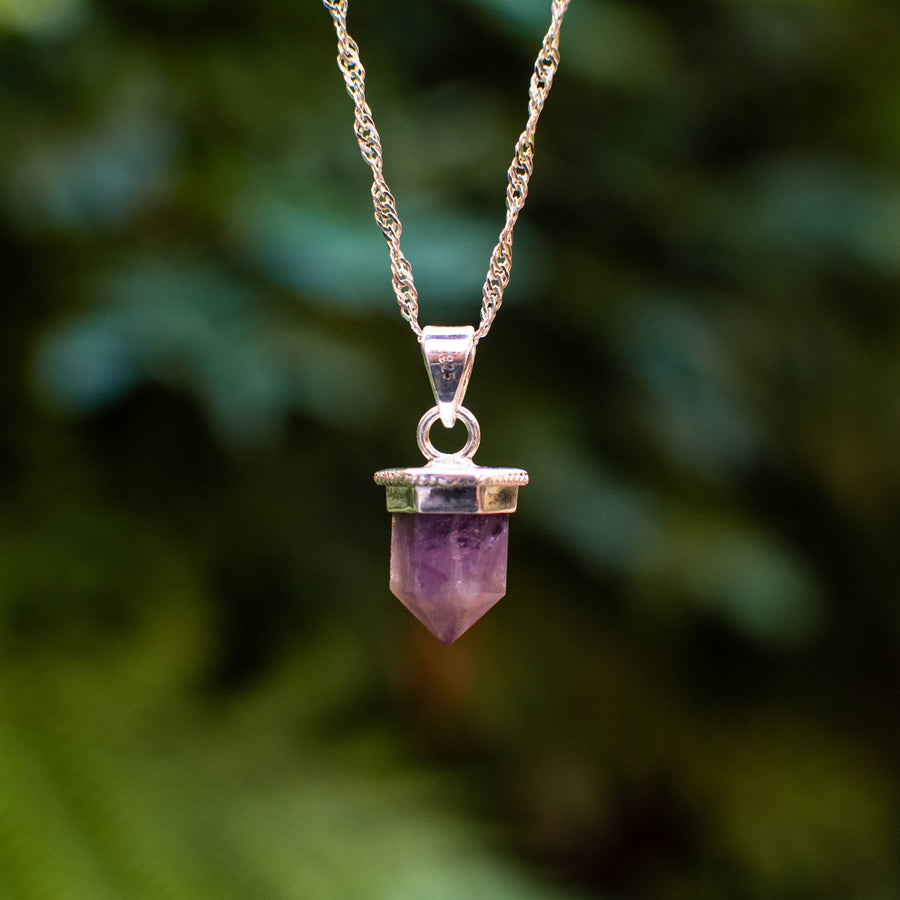 Mini Amethyst Point Pendant