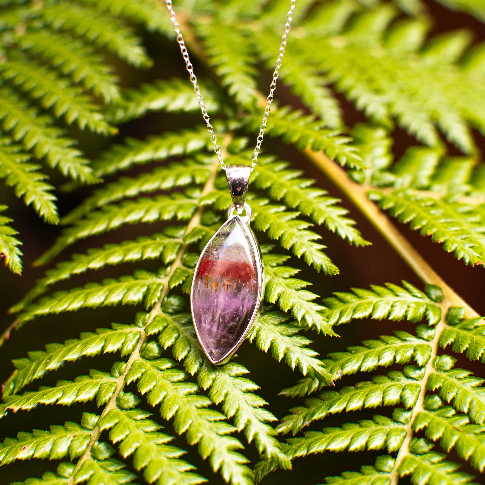 Cacoxenite Super Seven Necklace