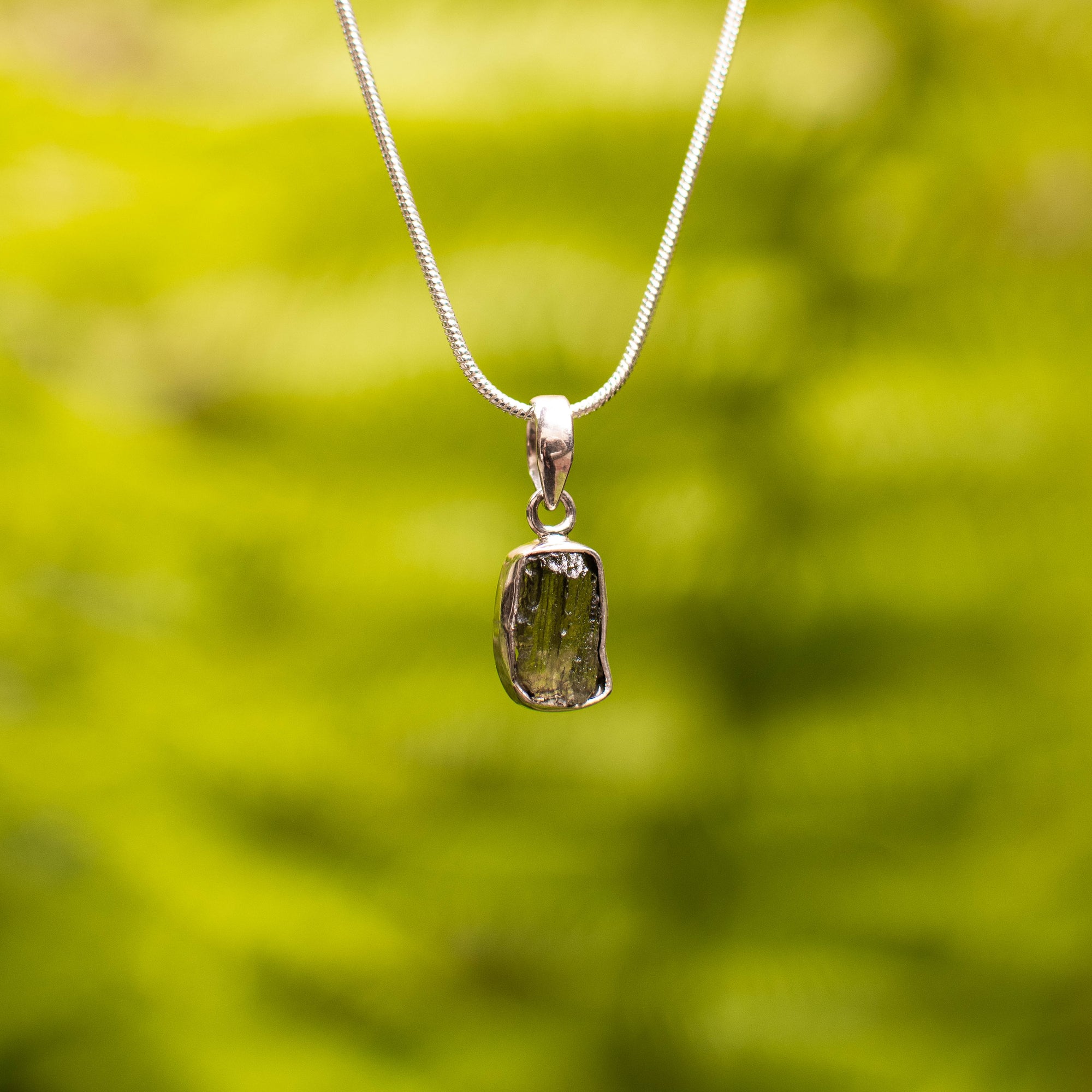 Genuine Moldavite Pendant
