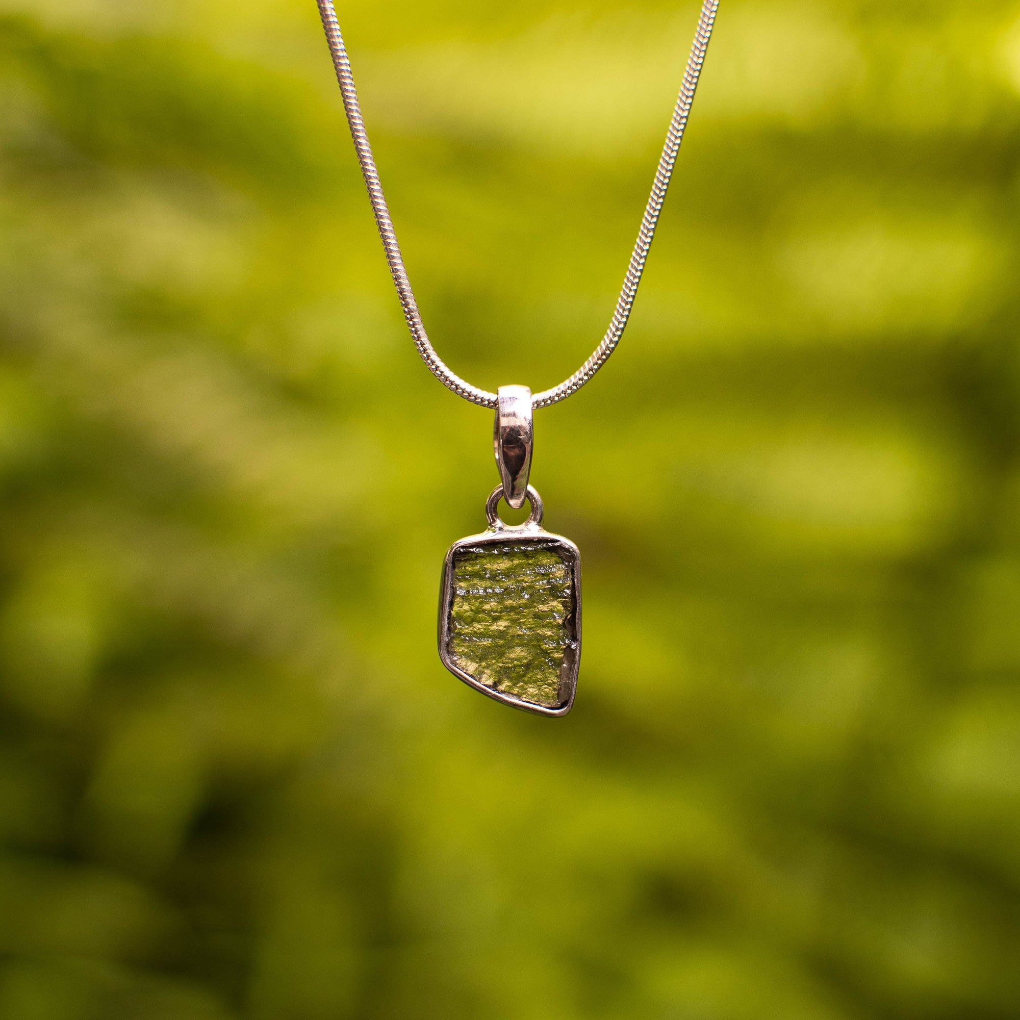 Genuine Moldavite Pendant