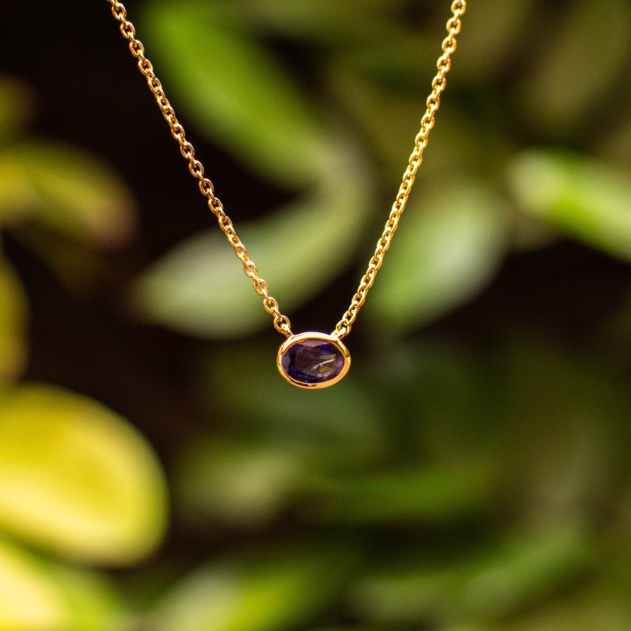 Iolite Gold Necklace