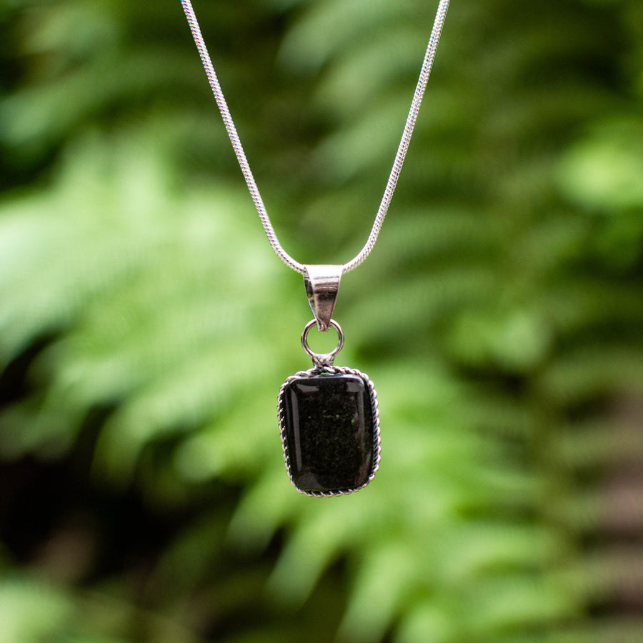 Mini Gold Sheen Obsidian Pendants