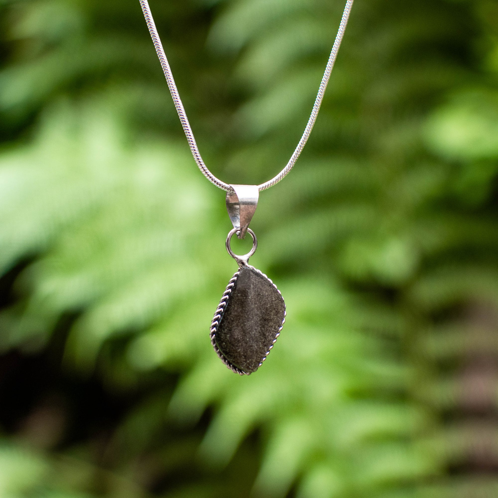 Mini Gold Sheen Obsidian Pendants