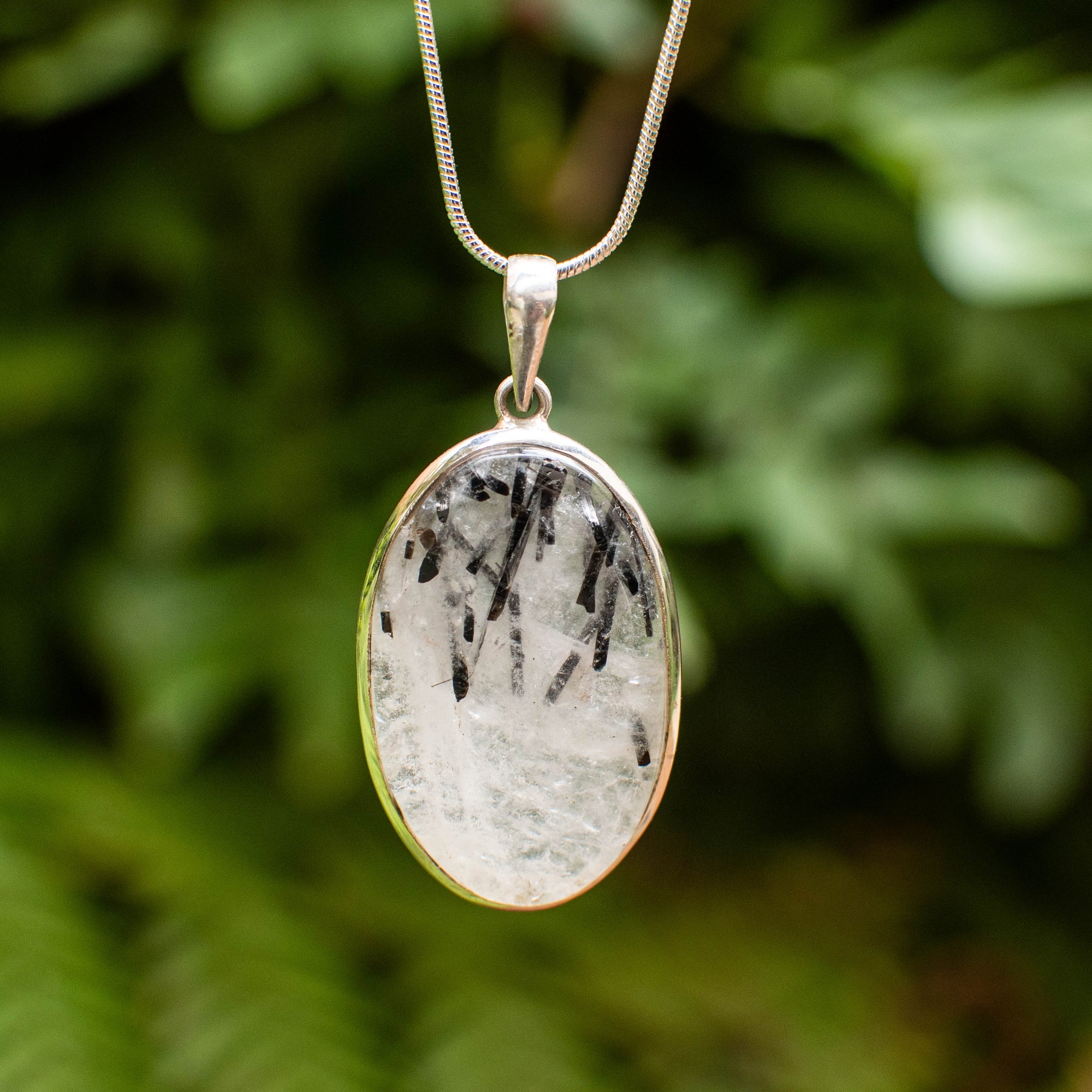 Tourmalinated Quartz Pendant