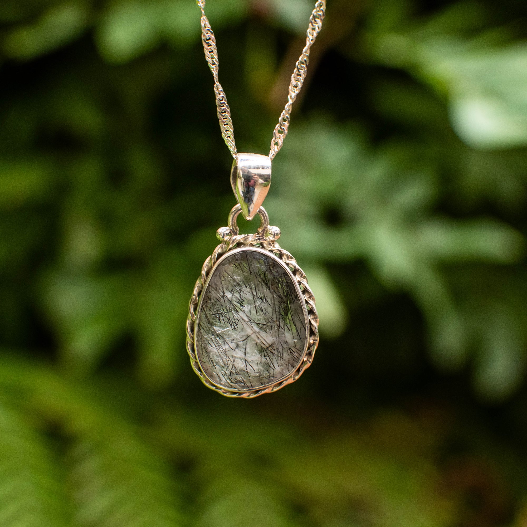 Tourmalinated Quartz  Pendant